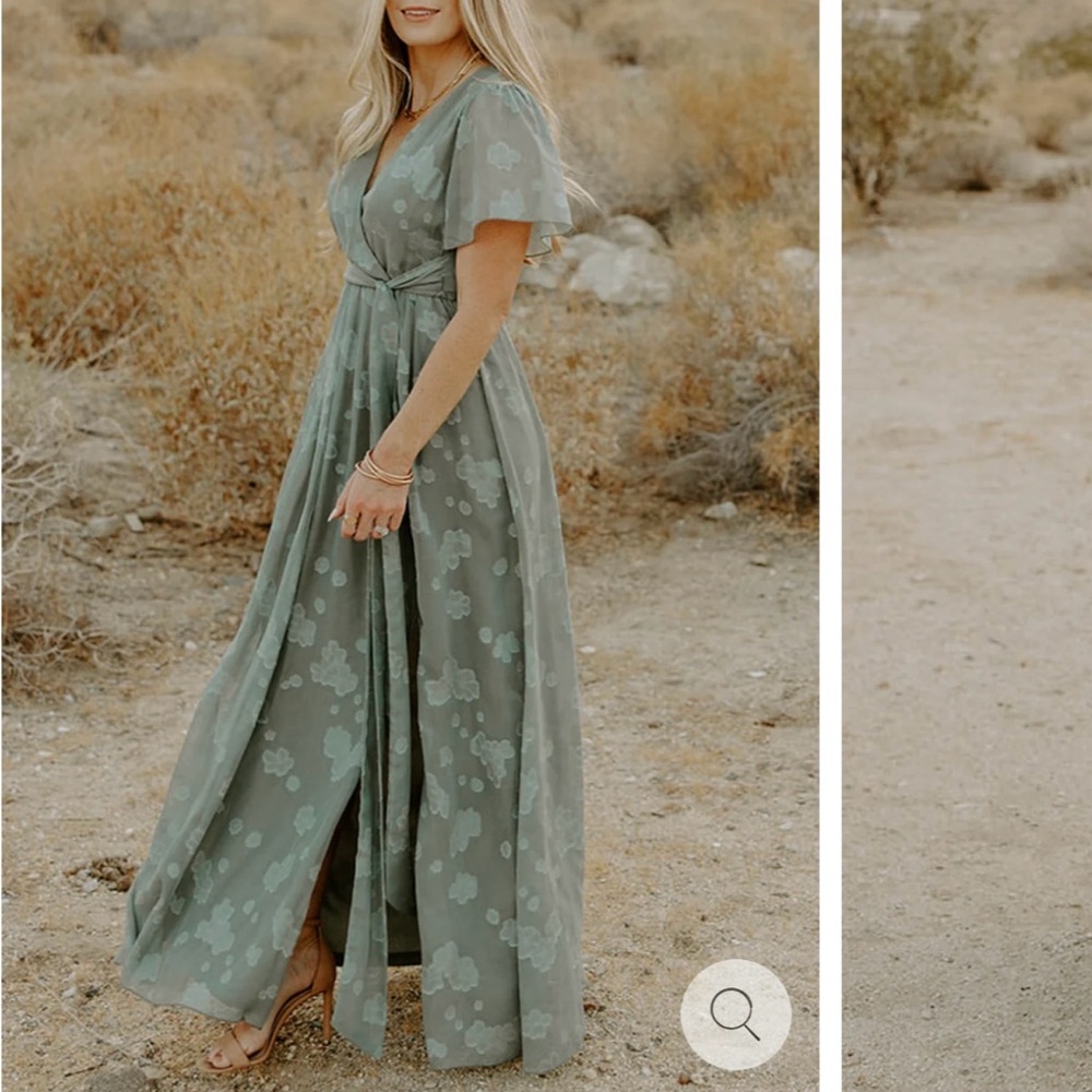 Faye Maxi Dress | Eucalyptus